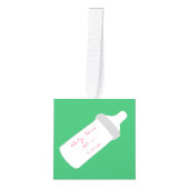 Baby's eerste kerstcadeautje Thunder_Cove Kubus Ornament (Voorkant)