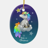 Baby's eerste kerstfeest Keepomwille Keramisch Ornament (Voorkant)