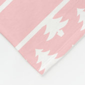 Baby's eerste kerstfeest op maat gesneden Blush ro Fleece Deken (Hoek)