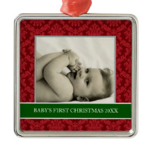 Baby's Eerste kerstfotofeestdagen