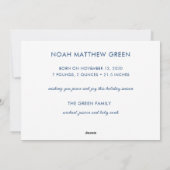 Baby's eerste kerstfotofeestkaart feestdagenkaart (Achterkant)