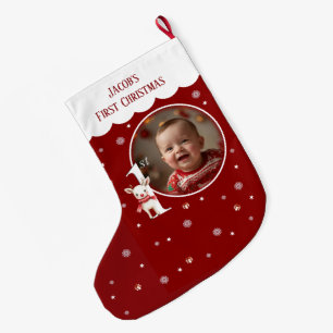 Baby's eerste kerstfotokous grote kerstsok