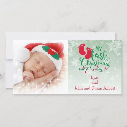 Baby's eerste kerstkaart (Voorkant)