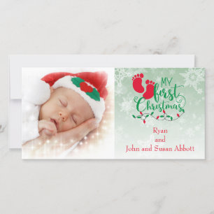 Baby's eerste kerstkaart