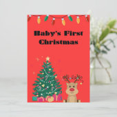 Baby's eerste kerstkaart (Staand voorkant)