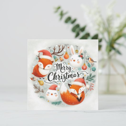 Baby's eerste kerstkaart programma (Staand voorkant)