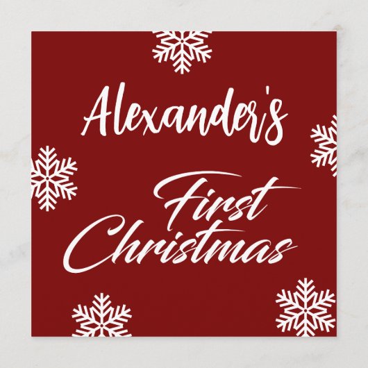 Baby's eerste kerstkaart programma (Achterkant)