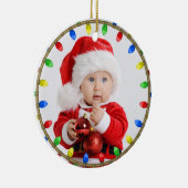 Baby's Eerste kerstkeramiek Keramisch Ornament (Rechts)