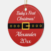 Baby's eerste kerstkerstkerstkerstboomornament keramisch ornament (Links)