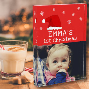 Baby's eerste kerstkerstkerstkerstkerstkerstkerstk fotoblokken