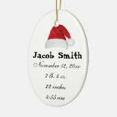 Baby's eerste kerstkerstkerstkerstkerstkerstkerstk keramisch ornament (Links)