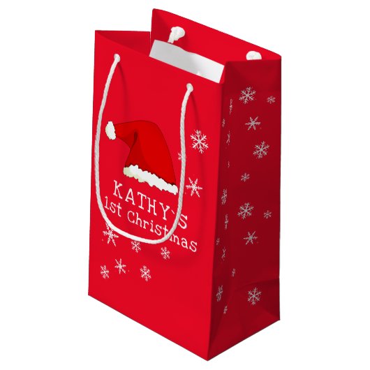 Baby's eerste kerstkerstkerstkerstkerstkerstkerstk klein cadeauzakje (Achterkant Gekanteld)