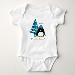 Baby's eerste kerstkerstkerstpak Baby. Romper