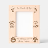 Baby's eerste kerstlaser geëtst gegraveerde lijstjes (Voorkant)