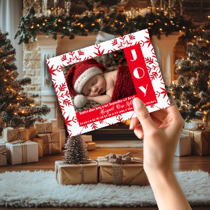 Baby's Eerste Kerstman Geboorteaankondiging Magneet