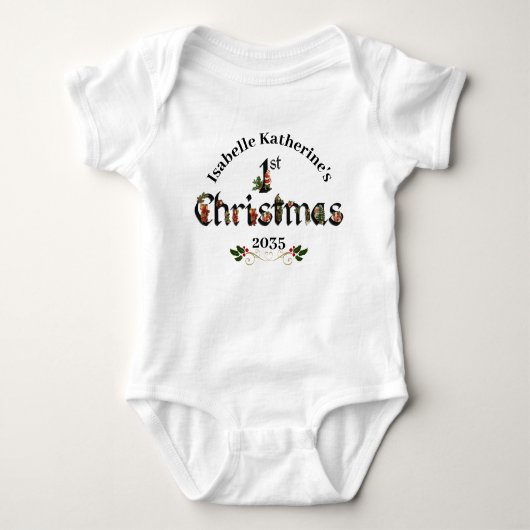 Baby's eerste  Kerstman Romper (Voorkant)