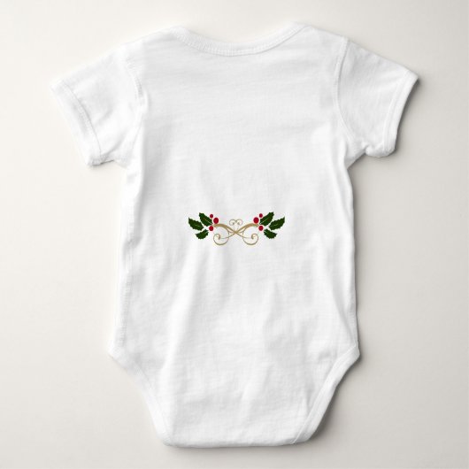 Baby's eerste  Kerstman Romper (Achterkant)