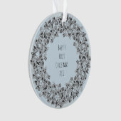 Baby's Eerste Kerstmis 2017 lichtblauw ornament (voorkant)
