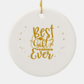Baby's Eerste Kerstmis Foto Aandenken Keramisch Ornament (Achterkant)