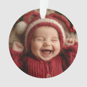 Baby's Eerste Kerstmis Foto Aandenken Ornament