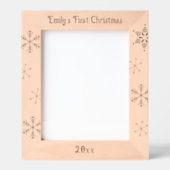 Baby's Eerste Kerstmis Gepersonaliseerd Gegraveerde Lijstjes (Voorkant)