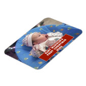Baby's Eerste Kerstmis Gepersonaliseerd Magneet (Linkerzijde)