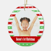 Babys eerste Kerstmis Keramisch Ornament (Links)