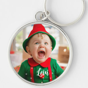 Baby's Eerste Kerstmis Leerling Elf Sleutelhanger