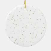 Baby's eerste kerstsieraad Dinosaur Keramisch Ornament (Achterkant)