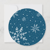 Baby's eerste kerstvakantie geboorte aankondiging (Achterkant)