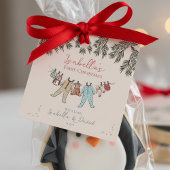 Baby's Eerste Kerstvakantie Seizoen Gift Labels