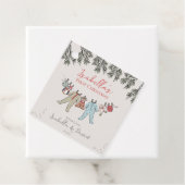 Baby's Eerste Kerstvakantie Seizoen Gift Labels (In situ)