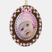 Baby's eerste kerstversiering keramisch ornament (Rechts)