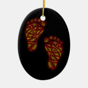 Baby's eerste kerstversiering keramisch ornament
