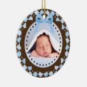Baby's eerste kerstversiering keramisch ornament (Rechts)