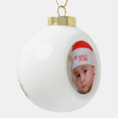 Baby's eerste kerstversiering keramische bal ornament (Links)