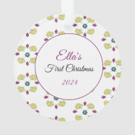 Baby's eerste kerstversiering ornament