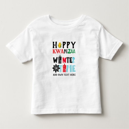 Baby's Eerste KWANZAA T-shirt Naam Toevoegen om te (Voorkant)