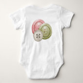 Baby's eerste nationale Button dag outfit Romper (Achterkant)