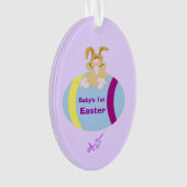 Baby's eerste paasovaal Ornament (voorkant)