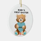 Baby's eerste paasteddybeer Ornament (Rechts)