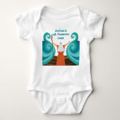 Baby's Eerste Pascha Schattigee Mozes Custom Naam Romper (Voorkant)