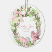 Baby's eerste Pasen Keramisch Ornament (Links)