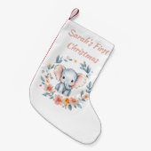 Baby's eerste Schattigee kerstbloem Kleine Kerstsok (Voorkant (Hangend))