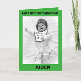 BABY'S EERSTE ST. PATRICK'S DAG KAART