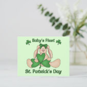 Baby's eerste St. Patrick's Day Briefkaart (Staand voorkant)