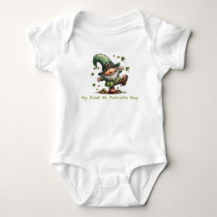 Baby's eerste St. Patrick's Day dansende Leprechau Romper