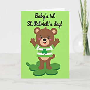 Baby's eerste St. Patrick's Day kaart