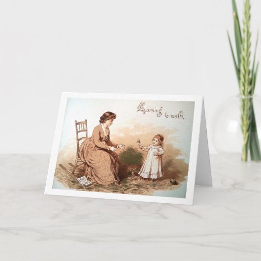 Baby's eerste stappen kaart (Voorkant)