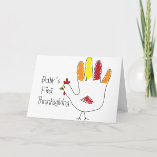 Babys eerste Thanksgiving Kaart